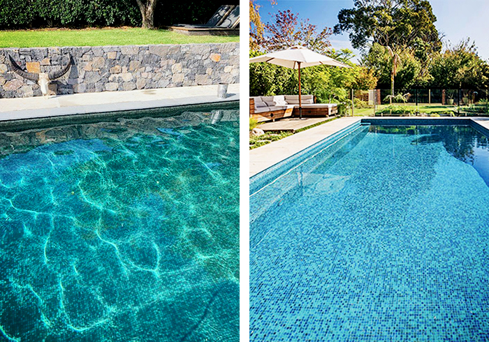 Bisazza Glass Mosaic Pool Tiles from MDC Mosaics