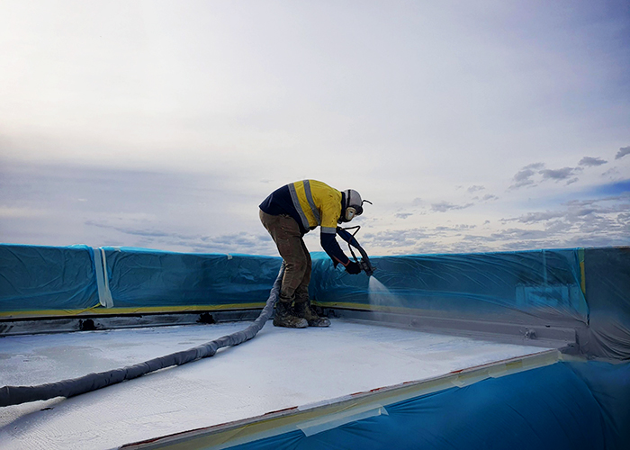 Roof Waterproofing for Quest Apartments by Rhino Linings