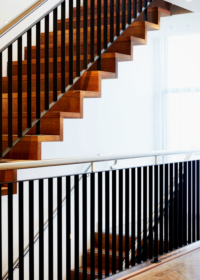 Designer Merbau Staircases for Apartments by S&A Stairs