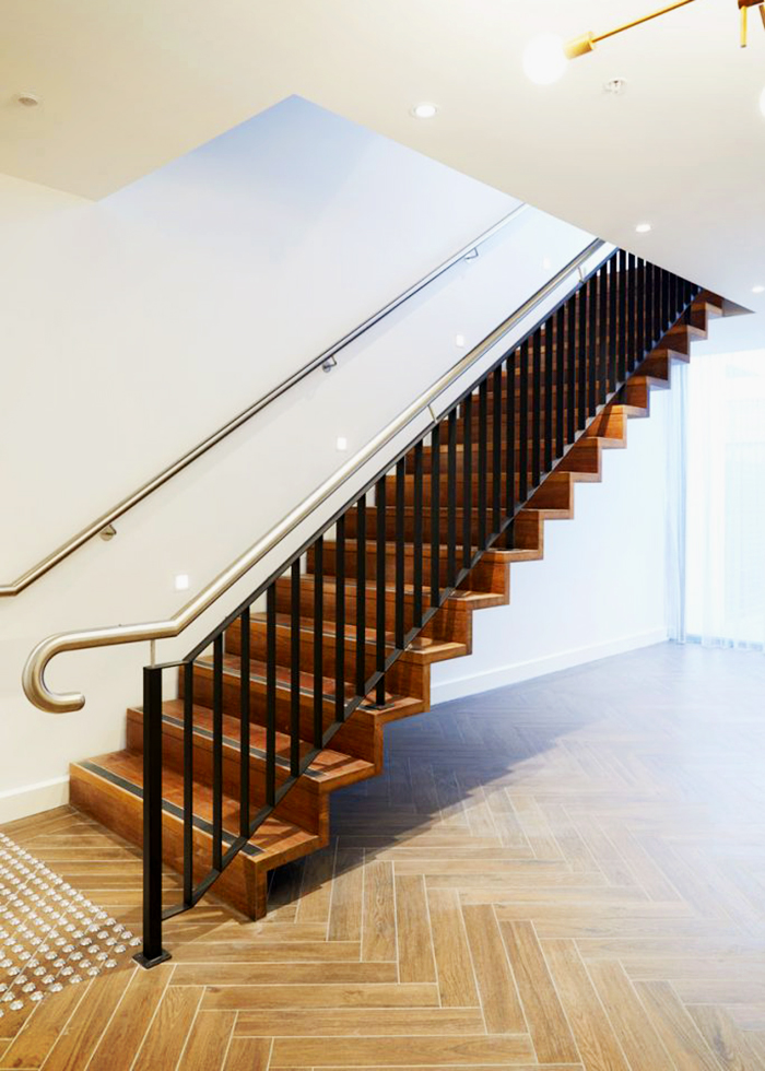 Designer Merbau Staircases for Apartments by S&A Stairs