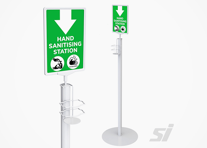 Freestanding Hand Sanitiser Stations from SI Retail