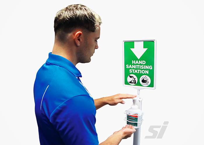Freestanding Hand Sanitiser Stations from SI Retail