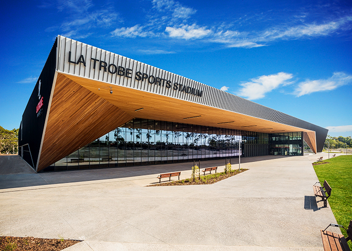 Aluminium Louvres for La Trobe Stadium from Safetyline Jalousie