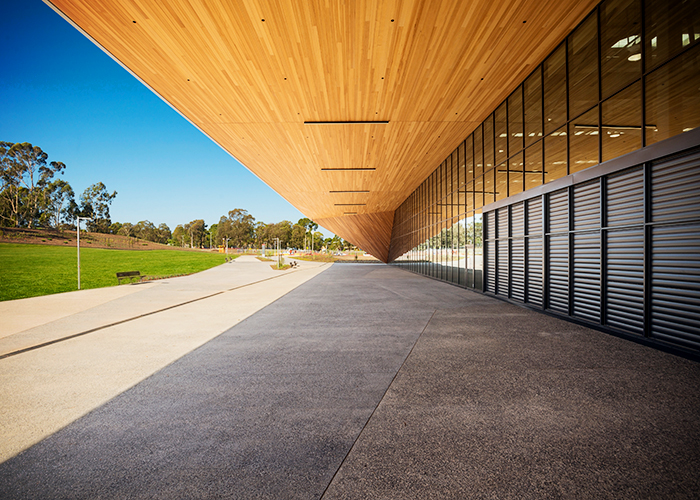 Aluminium Louvres for La Trobe Stadium from Safetyline Jalousie