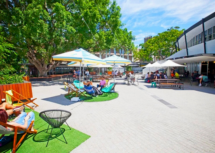 Outdoor Paving and Furniture for UNSW from AYZ Landscapes