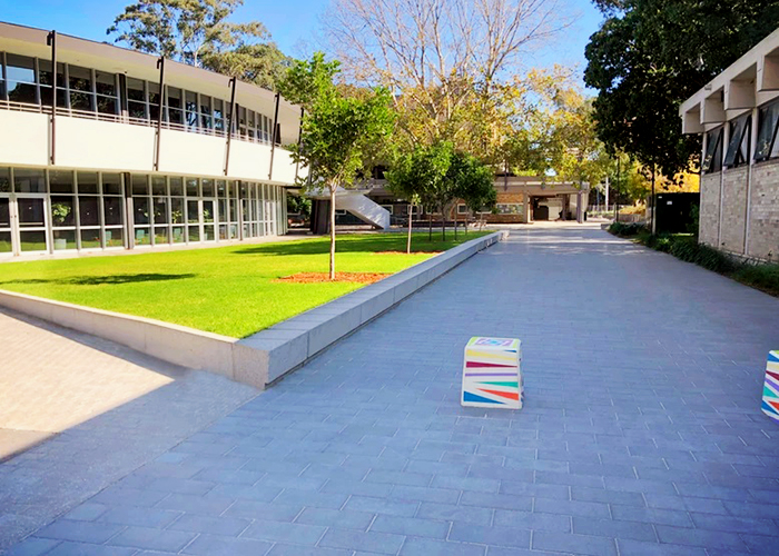 Outdoor Paving and Furniture for UNSW from AYZ Landscapes