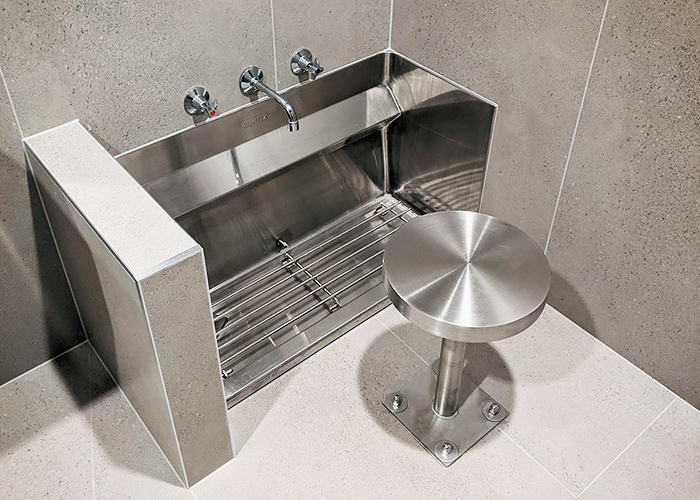 Heavy-duty Bathroom Fixtures for Police Complex by Britex