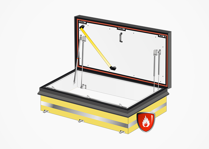 Fire-resistant Roof Hatches - RHTEI from Gorter Hatches