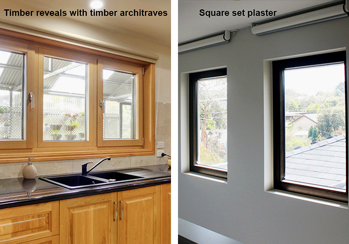 Timber Window Reveals Vs Square Set Plaster by Paarhammer