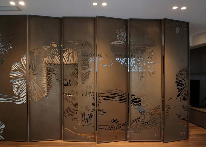 Bronze Koi Privacy Screens by Axolotl