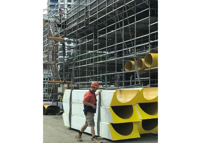 Column Forming Tube for Construction by Bespoke Formwork