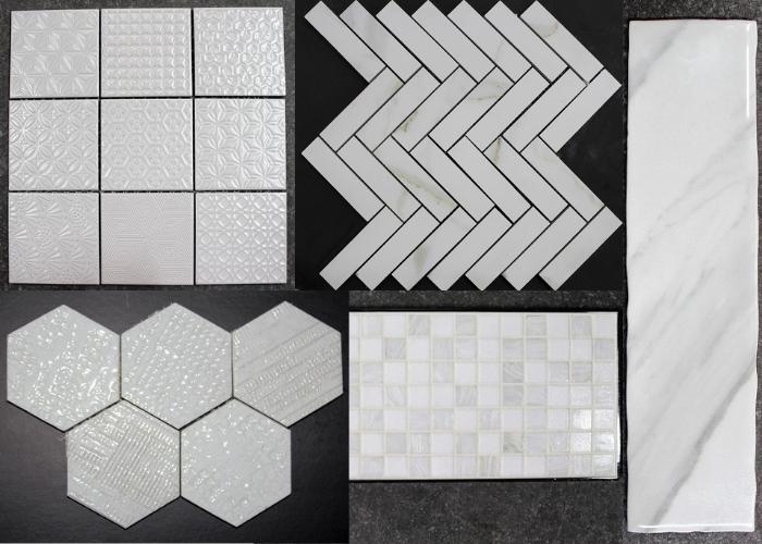 White Tiles for Splashbacks by MDC Mosaics