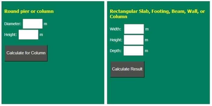 The Neilsen Group Concrete Calculator