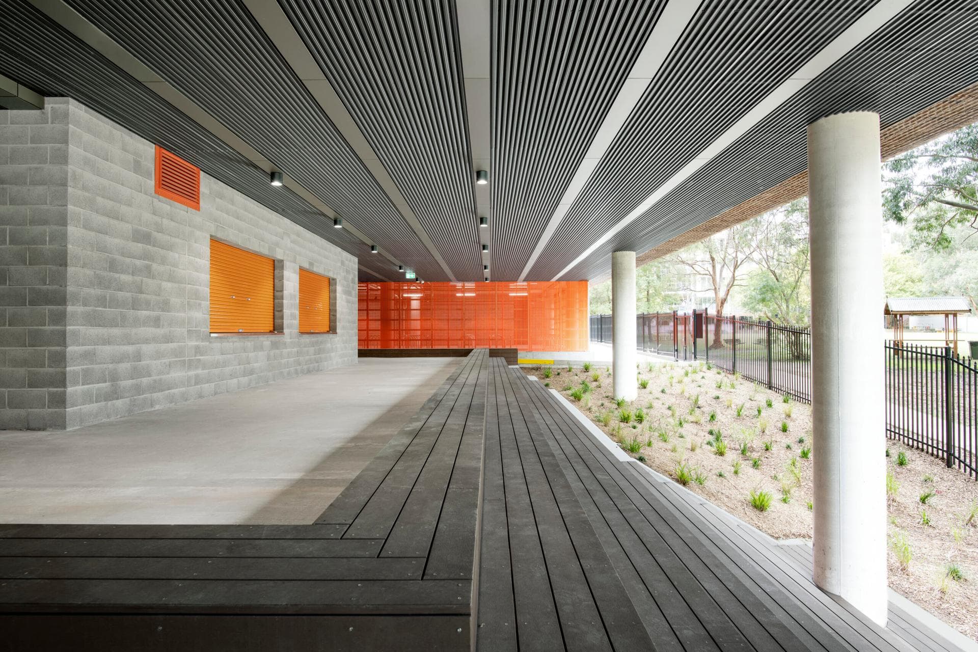 Stainless Steel Metal Ceilings for Schools by Network Architectural