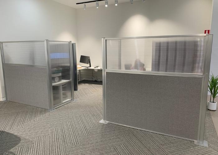 Modular Office Cubicles from Portable Partitions