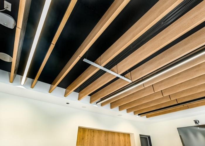 Fire Rated Ceiling Feature at St. Mary's Catholic College by Supawood