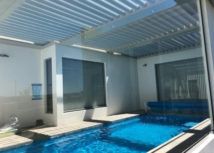 Roof System for Swimming Pools by Vergola