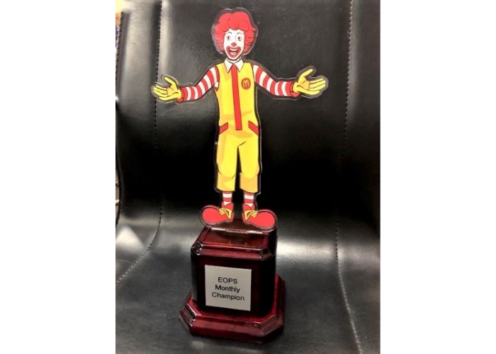 Custom Corporate Awards for McDonald's by Architectural Signs Sydney