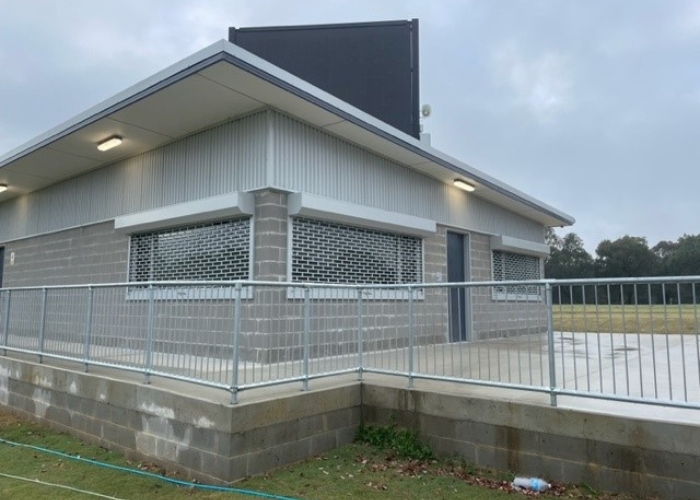 Security Shutters for Kelso Park North Clubhouse, Amenities and Sports Facility by ATDC