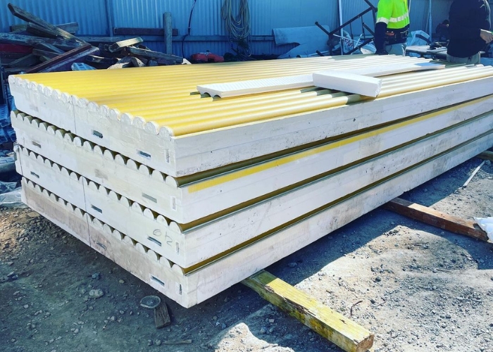 Fluted Concrete Walls by Bespoke Formwork