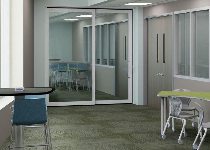 Acoustic Sliding Glass Partitions MOOVE from Bildspec