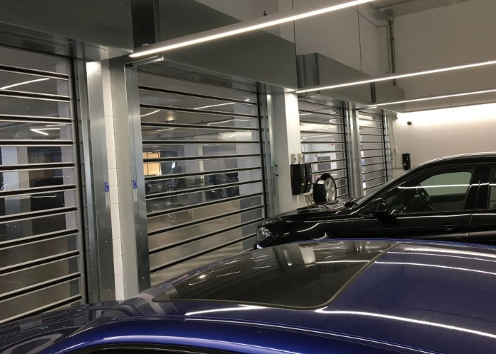 High Speed Carpark Shutter Doors by DMF International