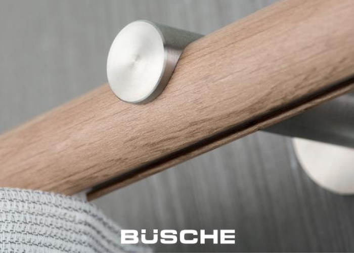 Busche Wood Effect Curtain Rod from Forest Drapery Hardware