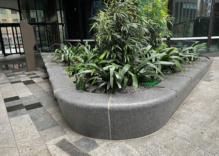 Carbon Neutral Natural Stone Street Furniture and Planters