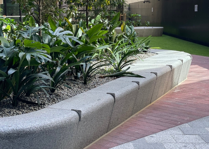 Carbon Neutral Natural Stone Street Furniture and Planters