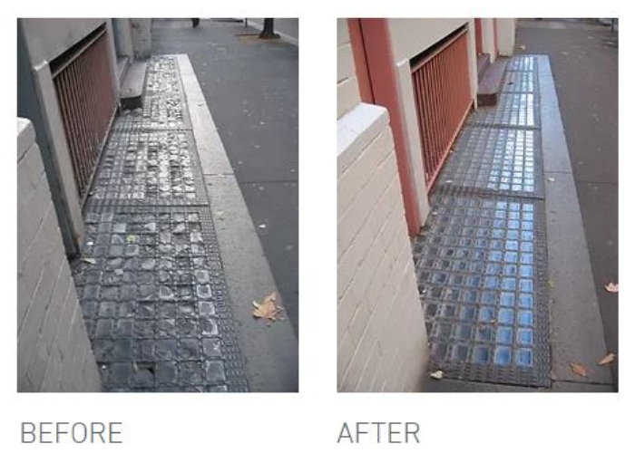 Heritage Glass Block Pavement Lights Restoration by Obeco Glass Blocks