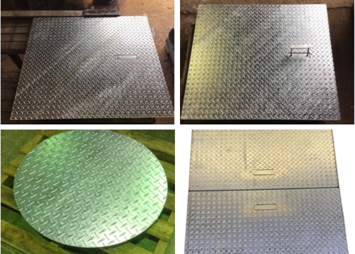Custom Checker Plate Lids from Patent Products