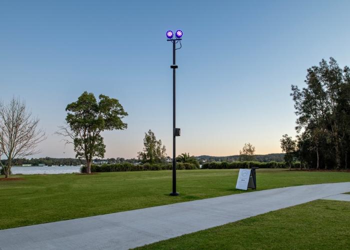 Luminaires for Lake Macquarie Multi-Arts Pavilion by WE-EF Lighting