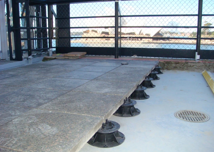 Pedestal System for Passenger Terminal Balcony by Pasco