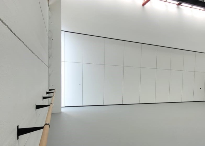 Operable Acoustic Walls for Dance Studios from Bildspec