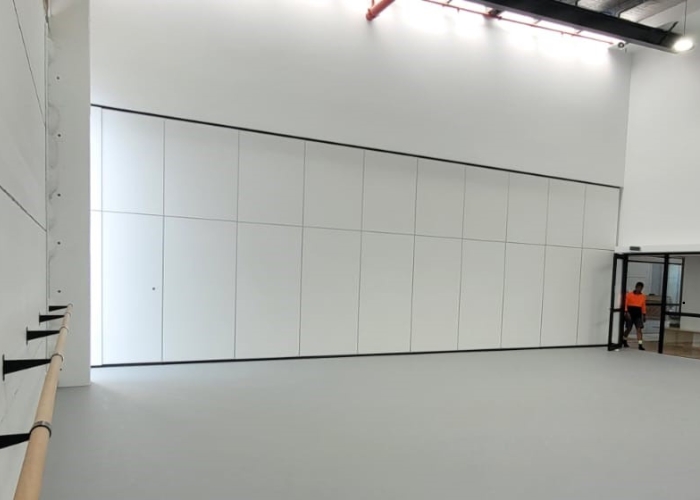 Operable Acoustic Walls for Dance Studios from Bildspec