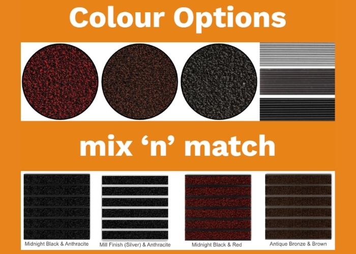 Entrance Mat with Aluminium Extrusions by Birrus