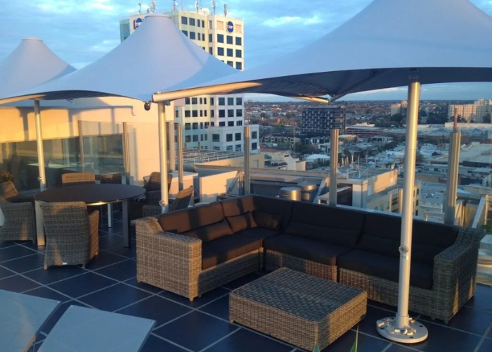 Structural Umbrella for Windy Areas by Instant Shade Umbrellas