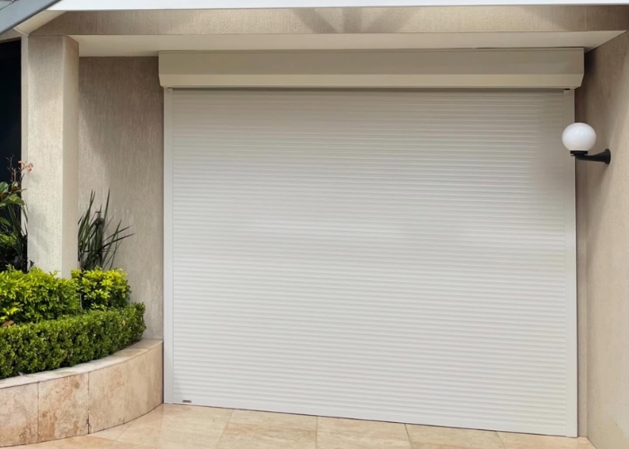 Voice Activated Custom Garage Shutters by Rollashield Shutters