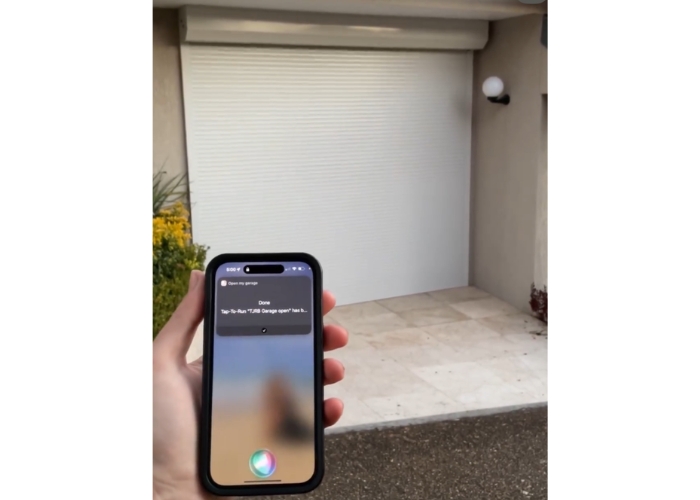 Voice Activated Custom Garage Shutters by Rollashield Shutters