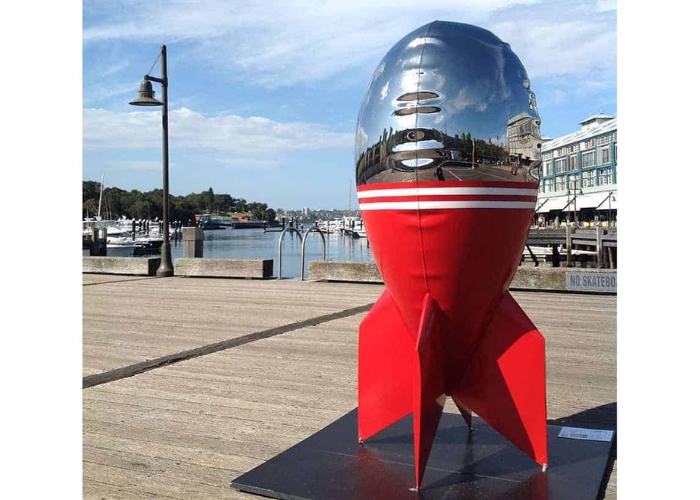 Inflatable Rocket Sculptures by ARTPark Australia