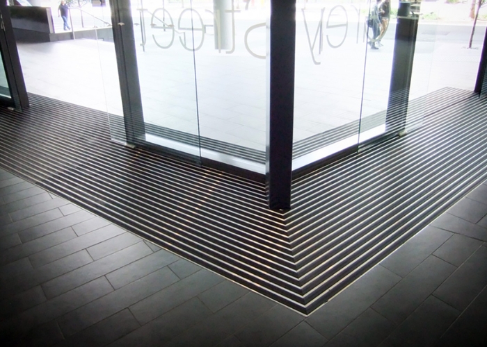 Recessed Matting System for Commercial Entrances by Birrus