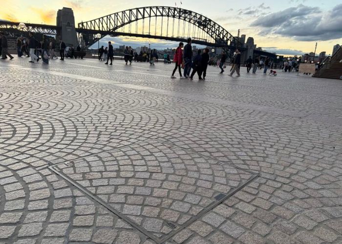 Decorative Edge Access Covers for High-Traffic Forecourts by EJ Australia