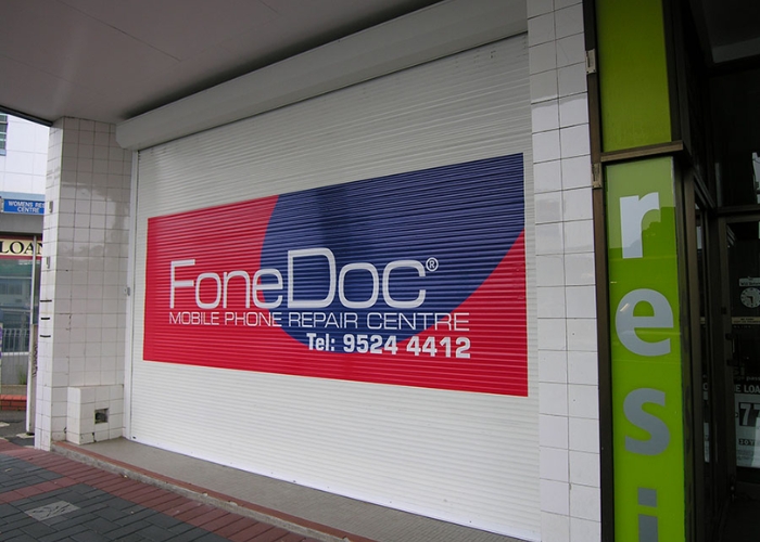 Custom Security Shutters for Shops by Rollashield