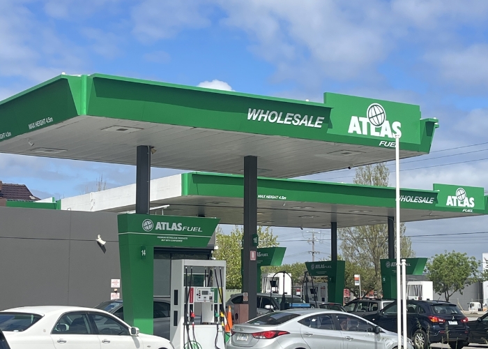 Solid Aluminium Cladding for Servos by SAS Signage