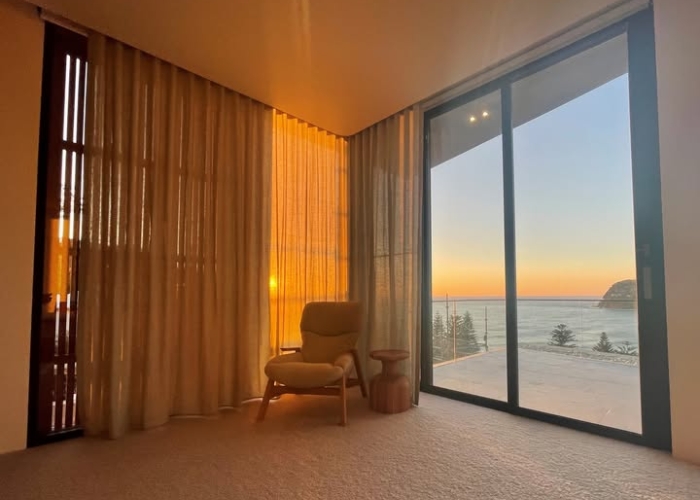 Ceiling Mounted Curtain Tracks for Floor to Ceiling Windows by Solis