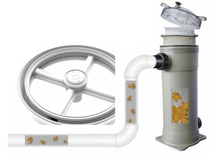 Pool Drain with Large Debris Capacity by Waterco