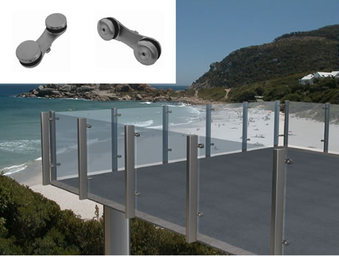 glass balustrade and connectors