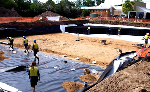 rainwater harvesting matrix tank installation