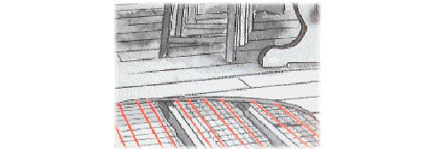 under timber floor heating drawing