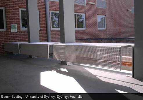 stainless steel bench seating